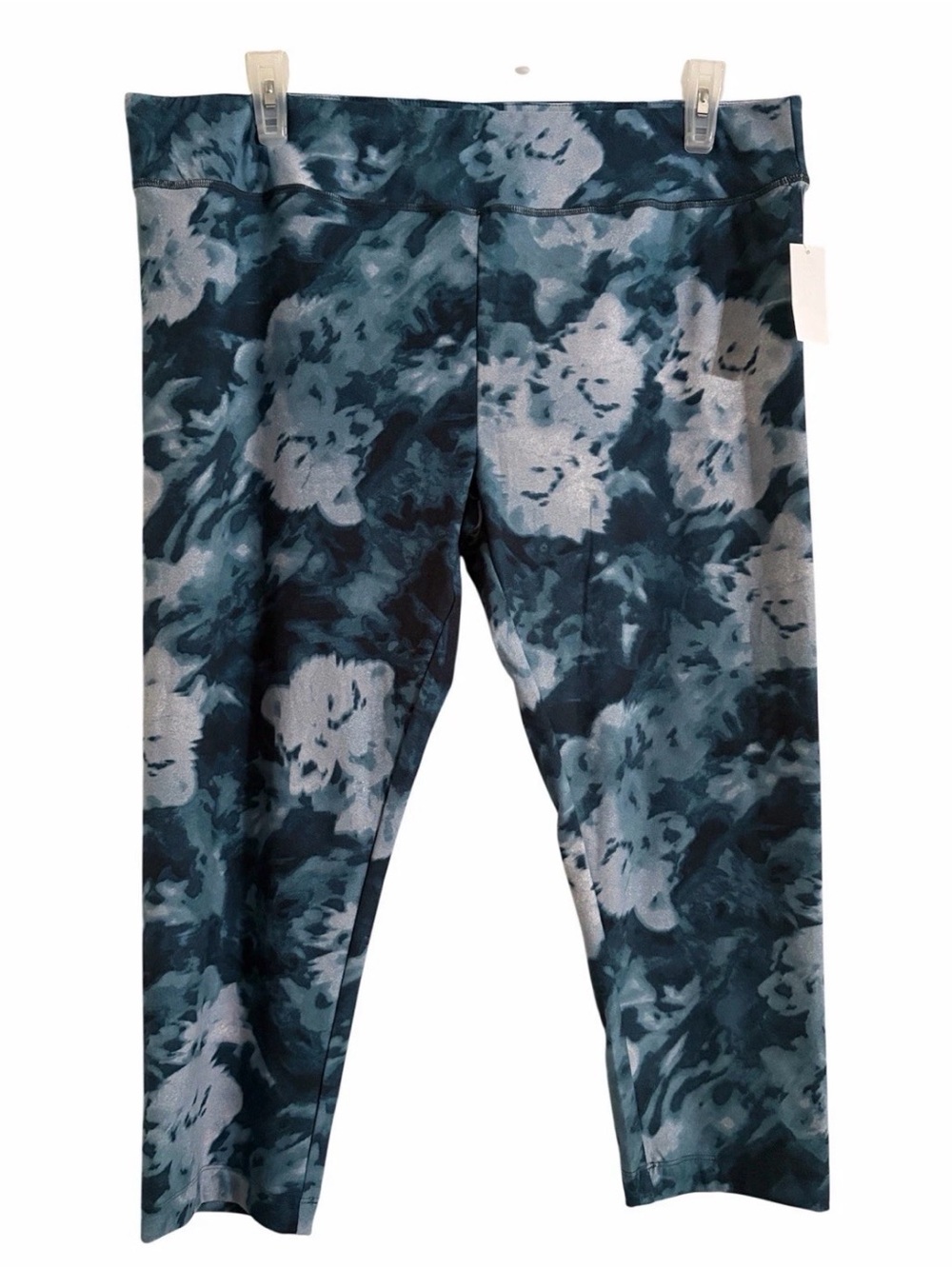Time And Tru Plus Size XXXL (22) Tie Dye Floral Capris NWT